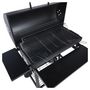 Voir la diapositive 4 : GARDENSTAR Barbecue charbon en demi - tonneau - 127x70x101cm