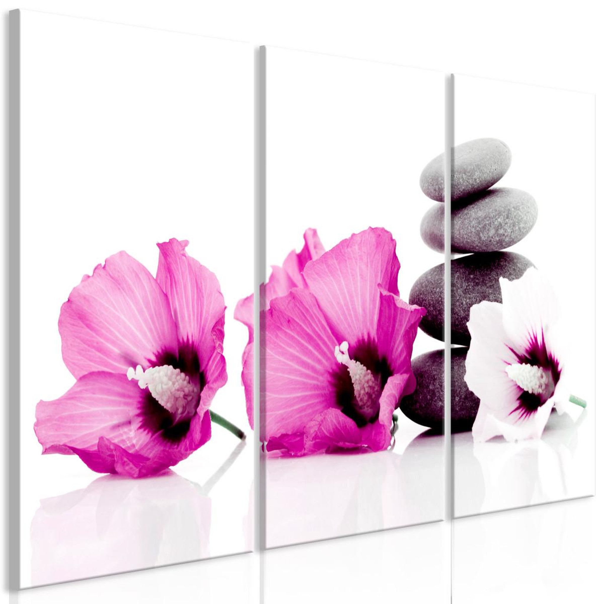 Paris Prix Tableau imprimé 3 panneaux  calm mallow pink. Coloris disponibles : Multicolore