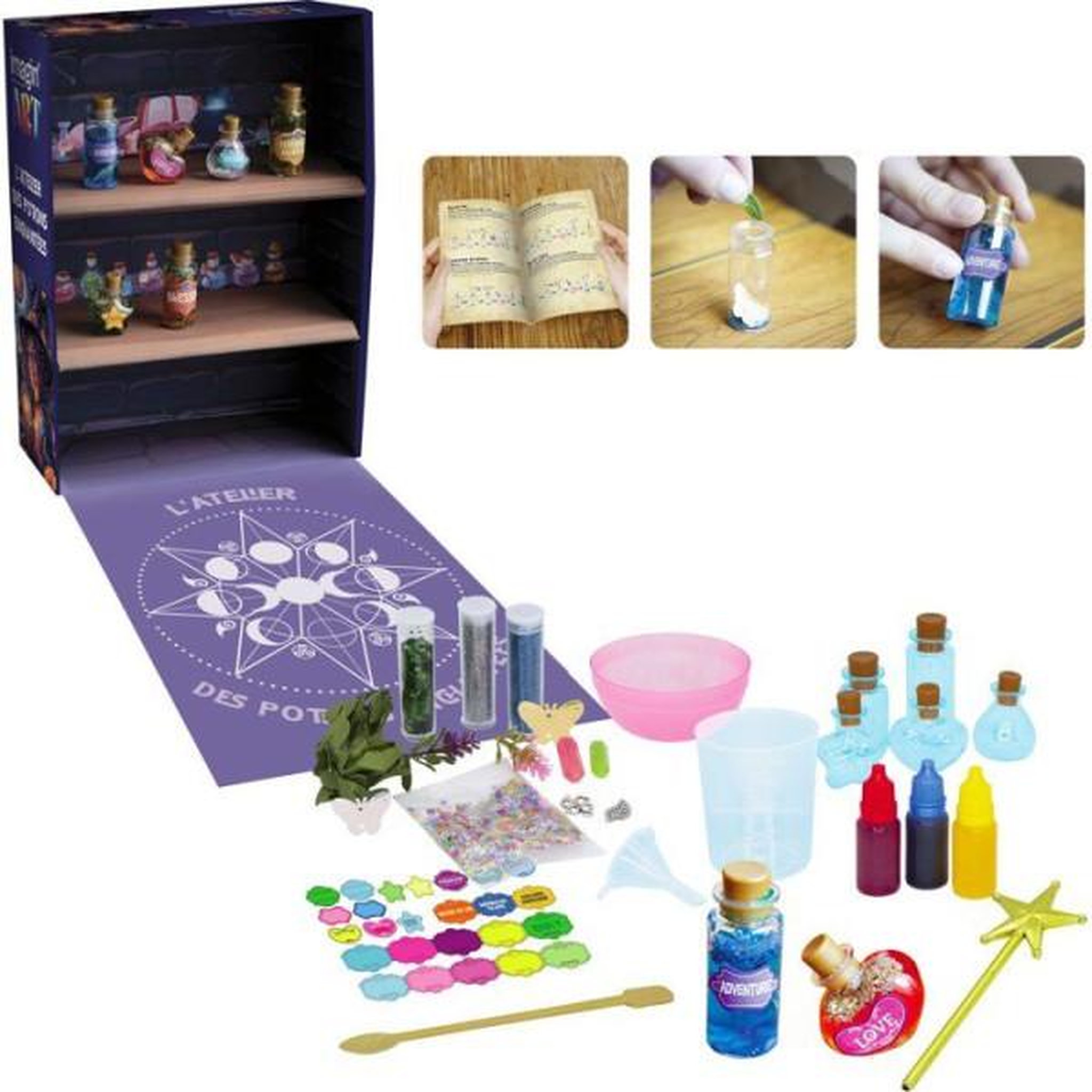 Voir la diapositive 2 : SILVERLIT Coffret créatif magique - Silverlit – Imagin'Art – Atelier des Potions Enchantées