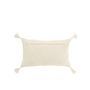 Voir la diapositive 2 : Paris Prix Coussin Déco Ligne  Polly  30x50cm Blanc & Jaune
