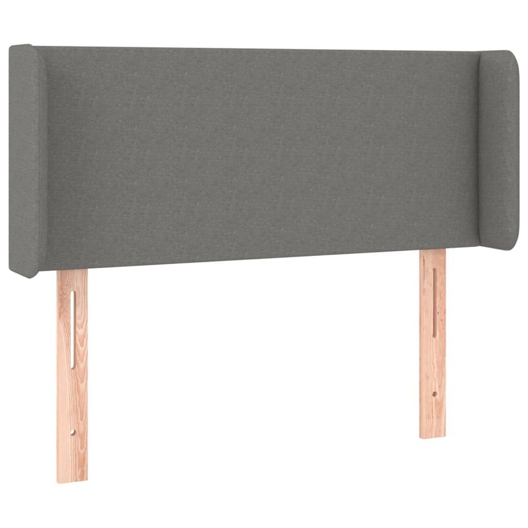 Voir la diapositive 3 : VIDAXL Tete de lit a LED Gris fonce 103x16x78/88 cm Tissu