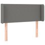 Voir la diapositive 3 : VIDAXL Tete de lit a LED Gris fonce 103x16x78/88 cm Tissu