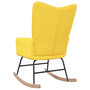 Voir la diapositive 4 : VIDAXL Chaise a bascule Jaune moutarde Tissu