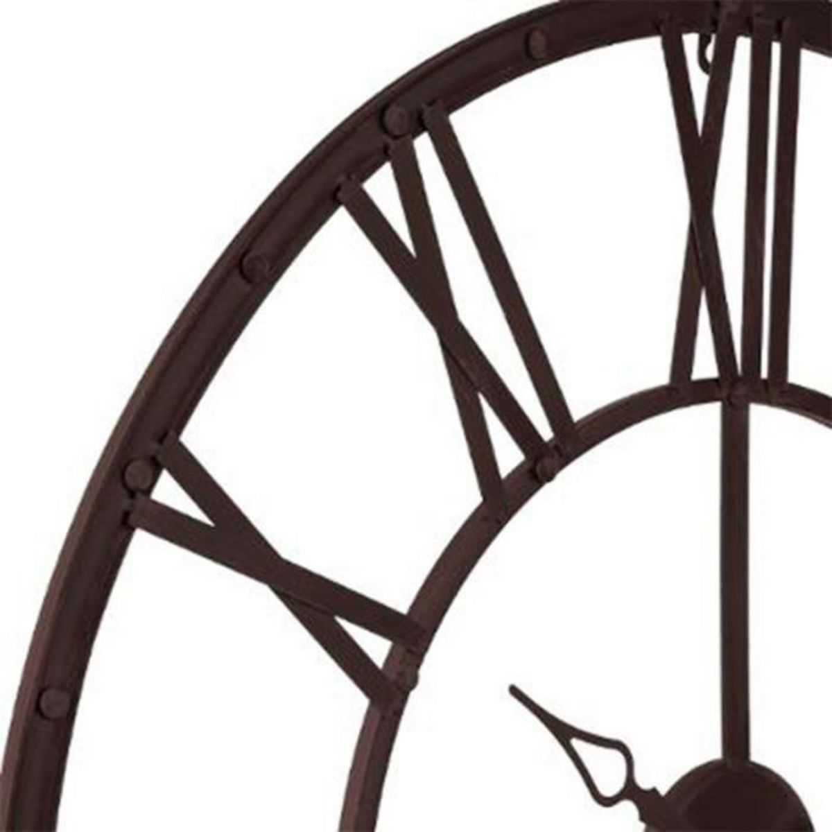 ATMOSPHERA Pendule Murale Métal  Vintage  70cm Marron