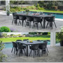 Voir la diapositive 5 : Keter Table de jardin - Rectangulaire - Coloris : gris graphite - En résine - Modulable 3 en 1 - JULIE DOUBLE - Allibert by KETER