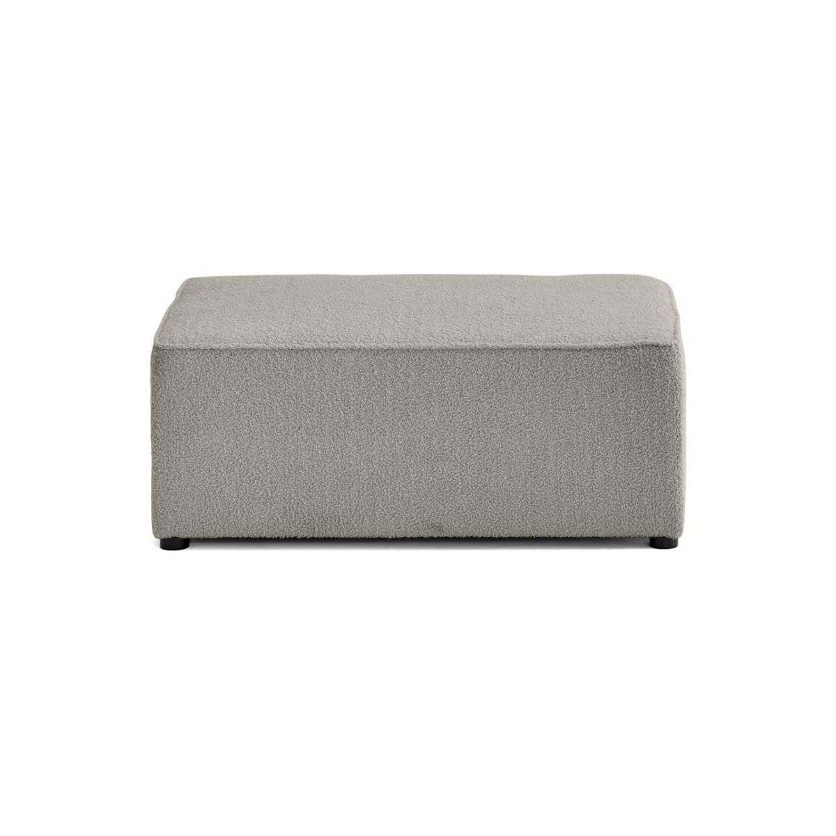 BEST MOBILIER Topaze - pouf - en tissu bouclette