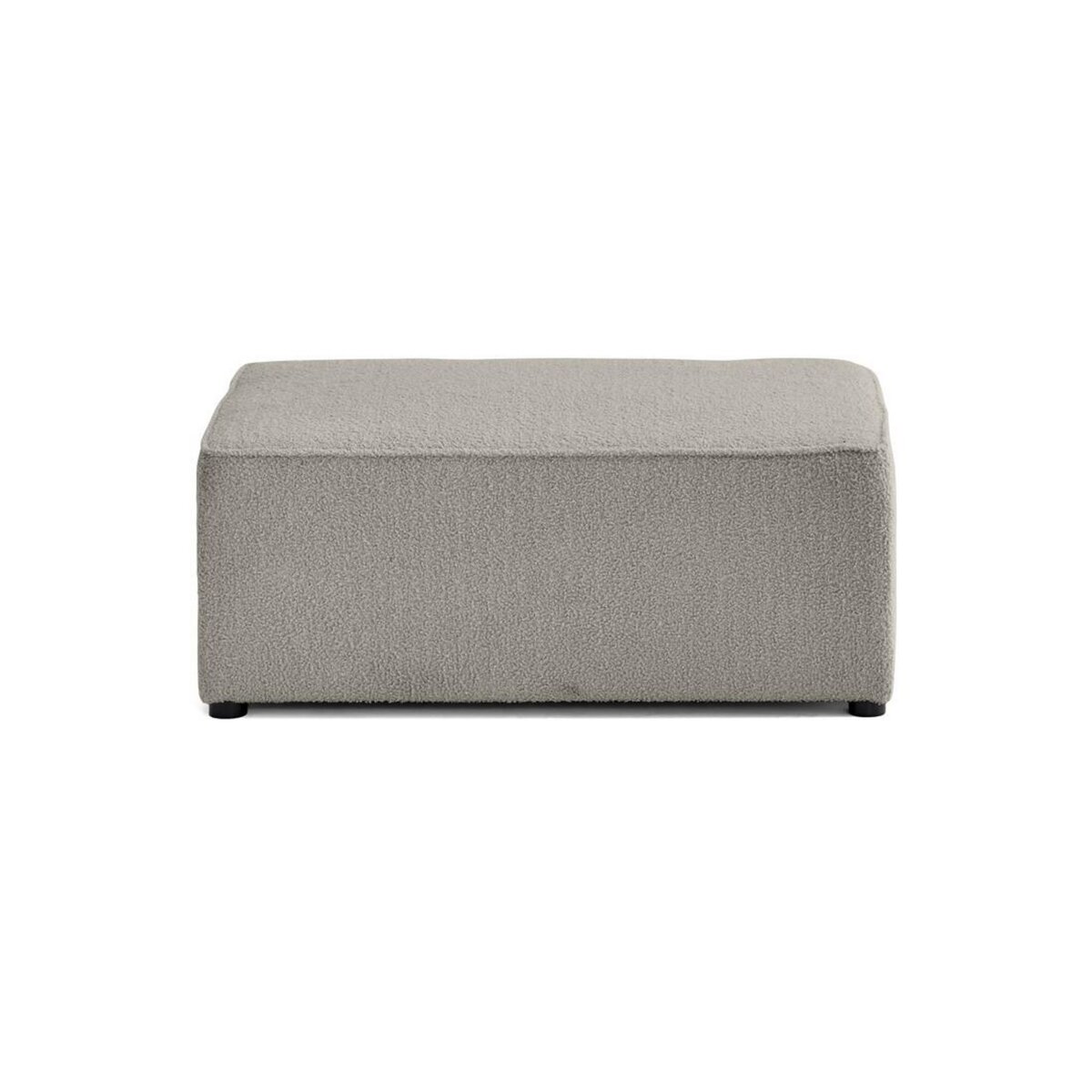 BEST MOBILIER Topaze - pouf - en tissu bouclette