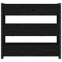 Voir la diapositive 5 : VIDAXL Jardiniere Noir 112x25x104,5 cm Bois massif de pin