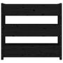 Voir la diapositive 5 : VIDAXL Jardiniere Noir 112x25x104,5 cm Bois massif de pin