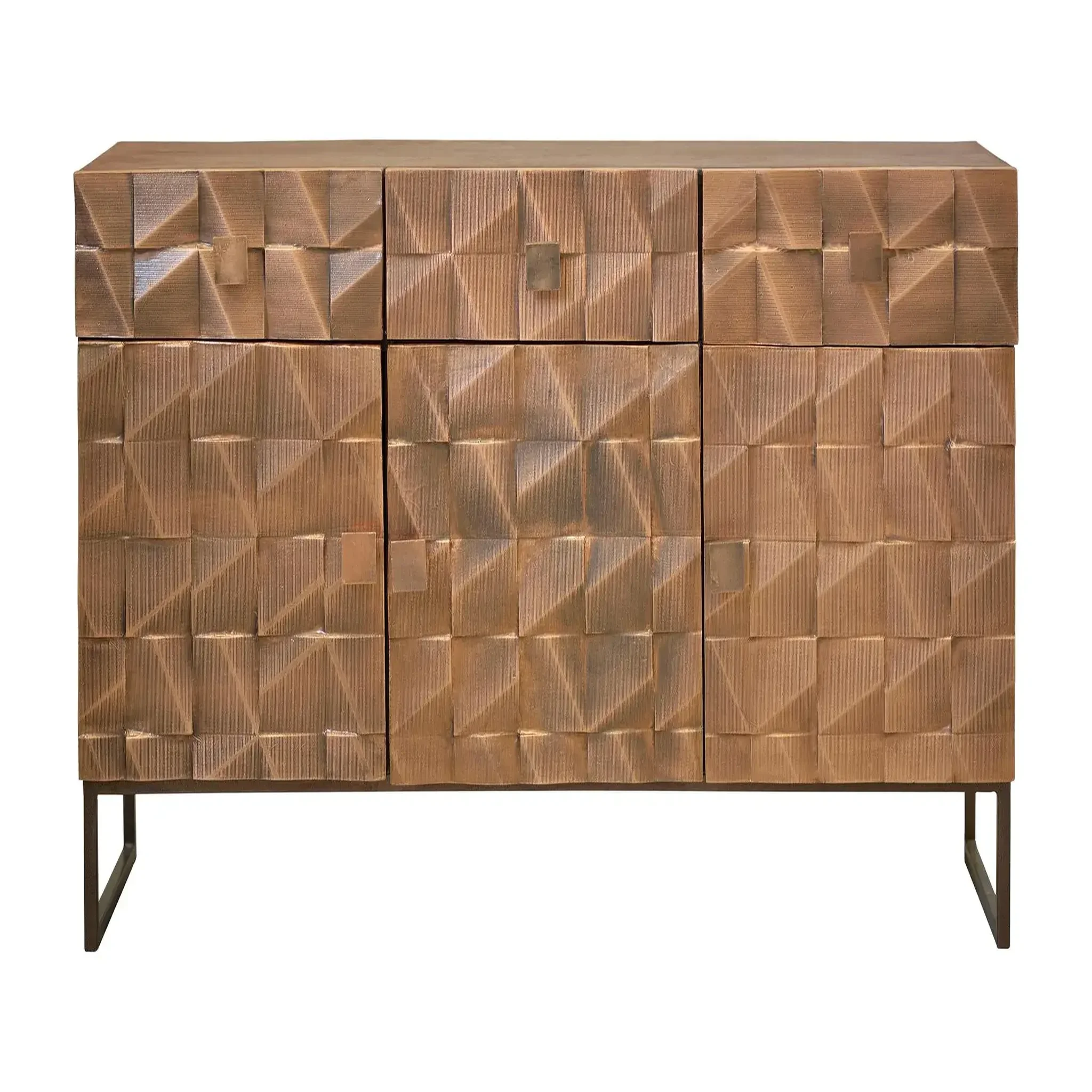 GINER Y COLOMER SL Buffet en bois de manguier 140cm style rustique moderne