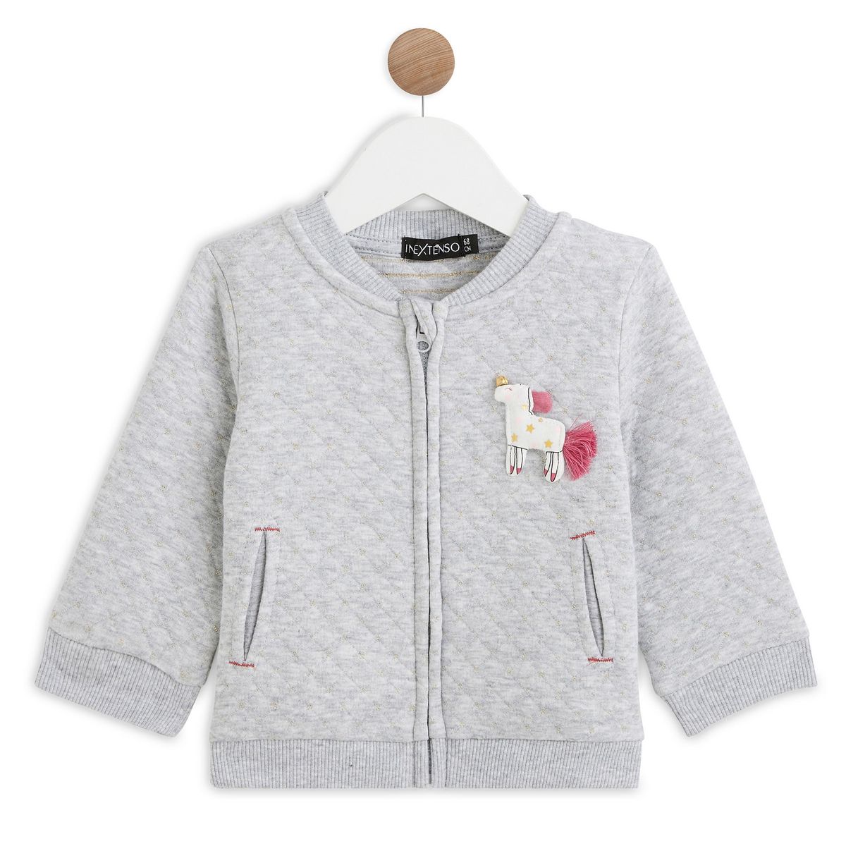 IN EXTENSO Veste teddy licorne bébé fille