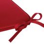 Voir la diapositive 2 : Paris Prix Galette de Chaise  Micro  39x39cm Rouge