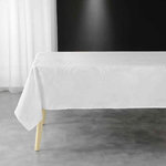 Paris Prix Nappe Jacquard  Plumette  140x240cm Blanc