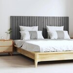 VIDAXL Tete de lit murale Gris 166x3x60 cm Bois massif de pin