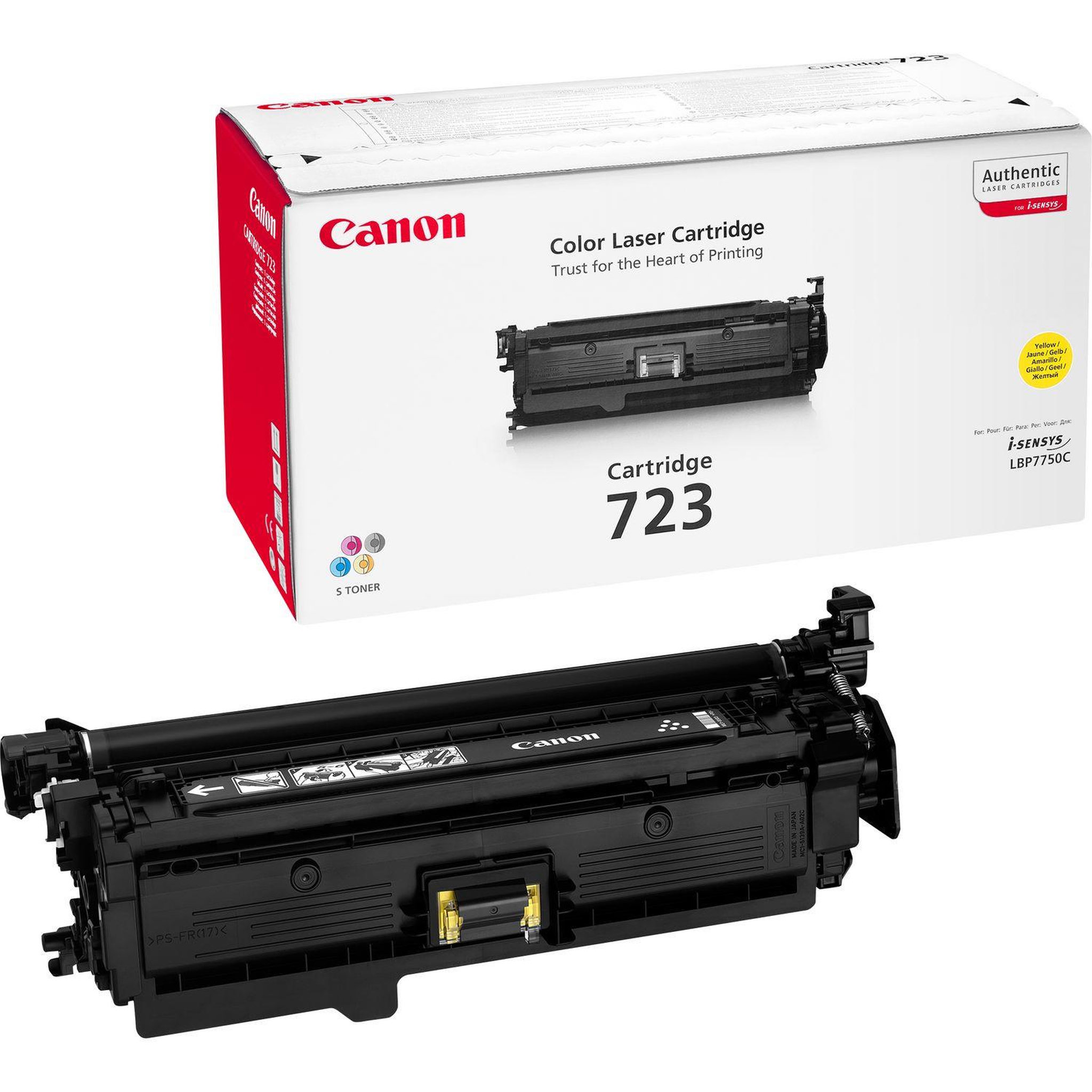 Voir la diapositive 2 : Canon CANON Cartouche de toner - 723 - Jaune - Capacite standard 8500 pages