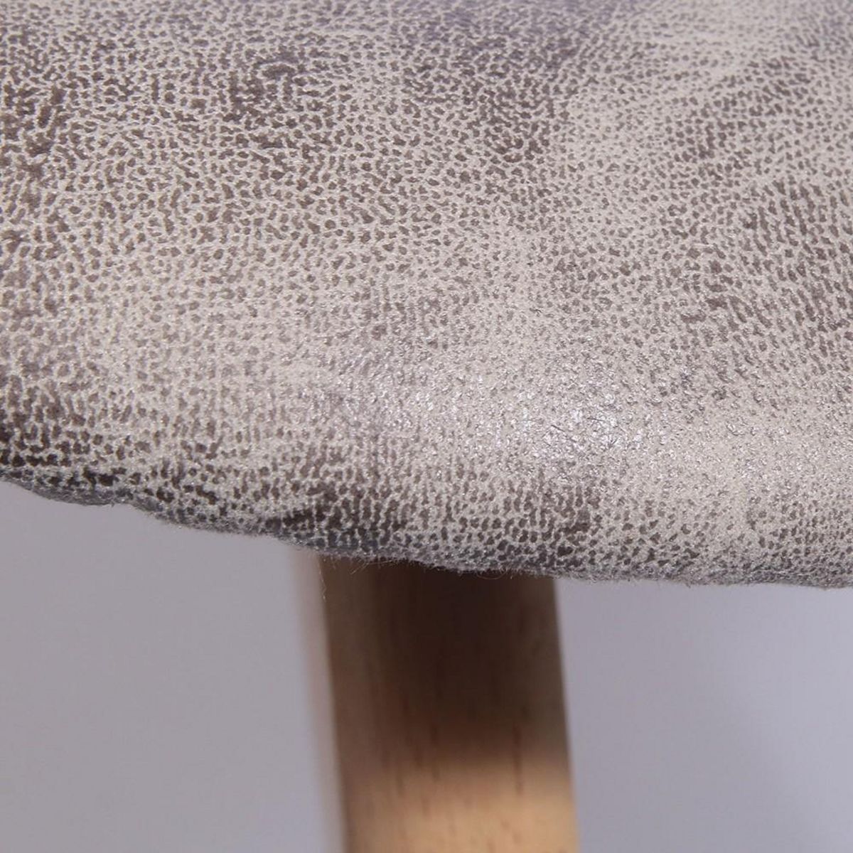 The Home Deco Factory Fauteuil scandinave Patchwork gris