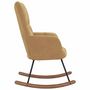Voir la diapositive 4 : VIDAXL Chaise à bascule Marron Velours