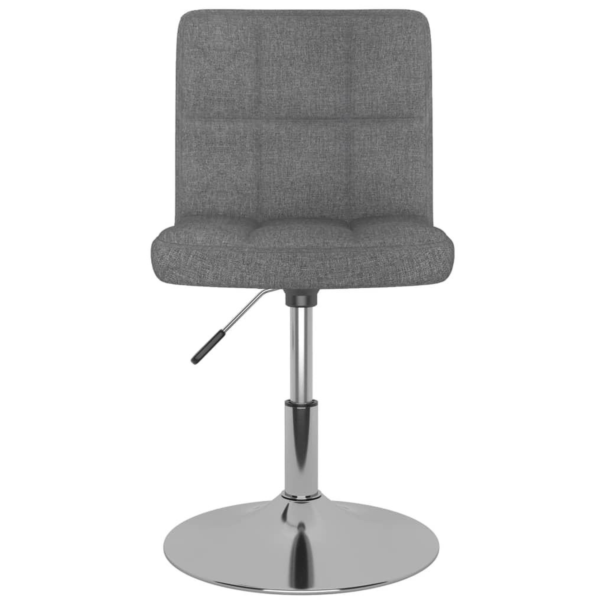 Voir la diapositive 4 : VIDAXL Chaises pivotantes a manger lot de 6 Gris clair Tissu