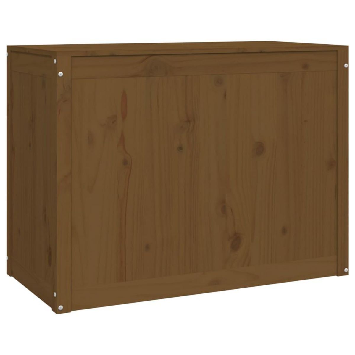 VIDAXL Boîte a linge Marron miel 88,5x44x66 cm Bois massif de pin