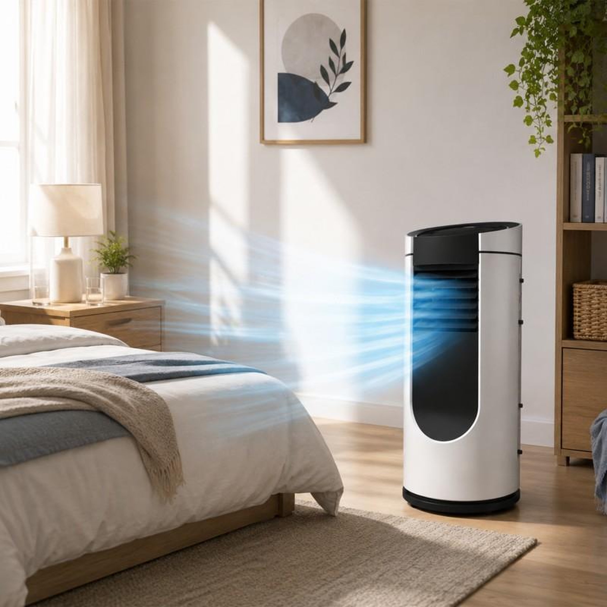 Voir la diapositive 2 : GENERIQUE Climatiseur Mobile - 9000 Btu/h - 3 En 1 - Télécommande - Minuterie 24 H