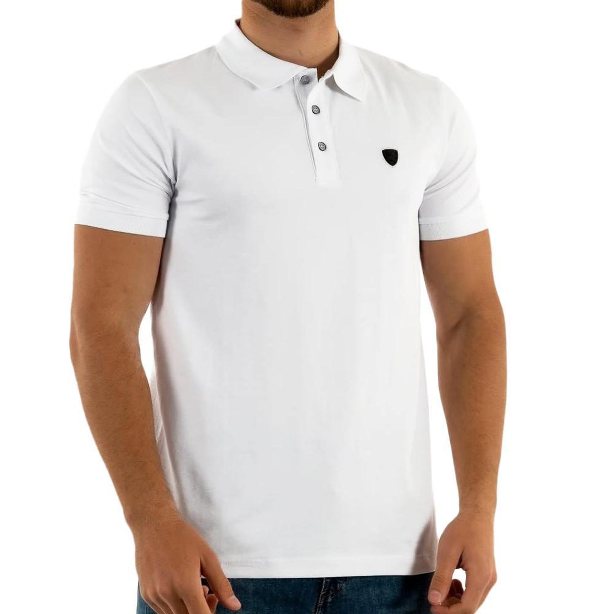 REDSKINS Polo Blanc Homme Redskins Rash Calder. Coloris disponibles : Blanc