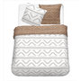 Voir la diapositive 2 : Parure housse de couette en polycoton motifs géométriques SAHARA