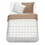 Voir la diapositive 2 : Parure housse de couette en polycoton motifs géométriques SAHARA
