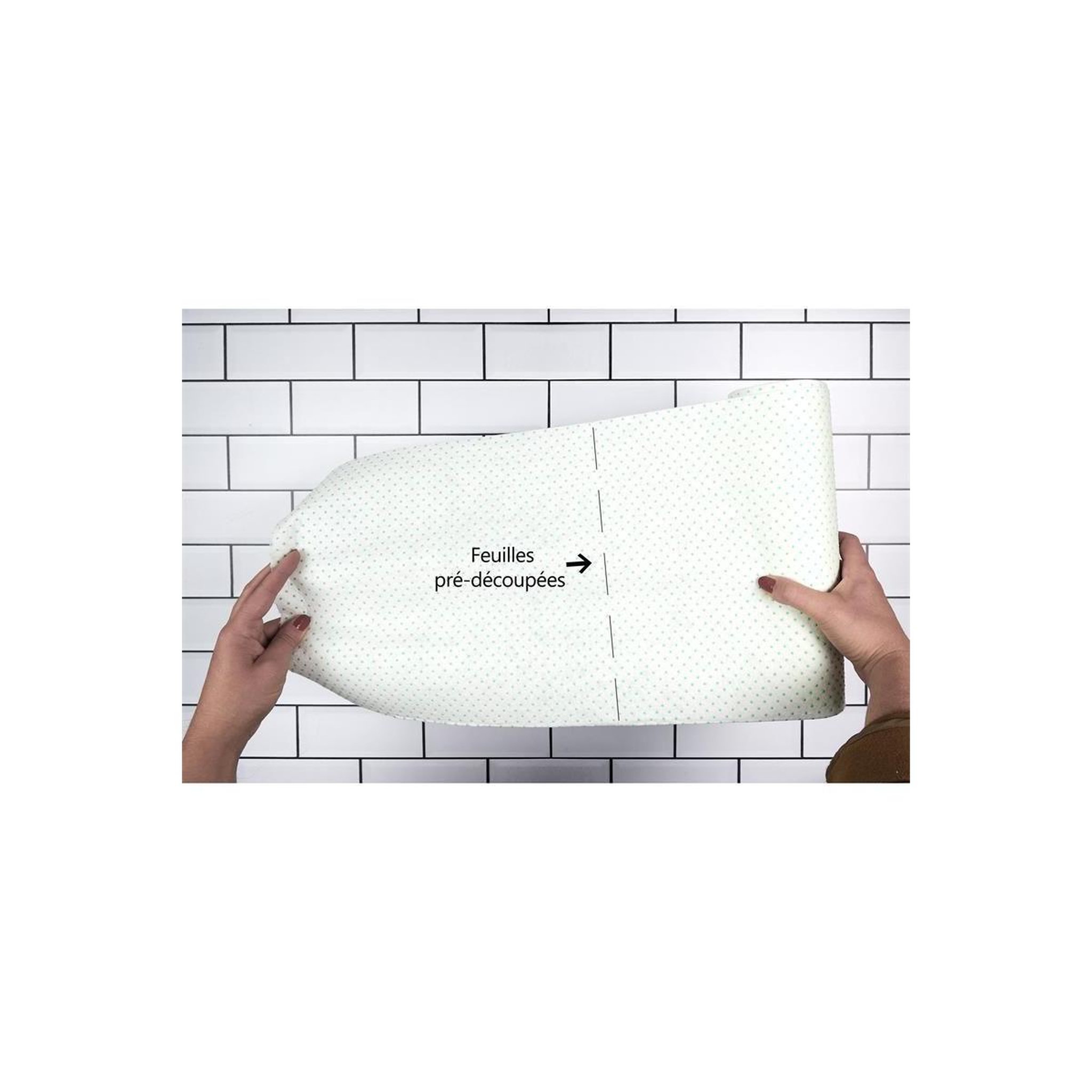 Voir la diapositive 4 : COOK CONCEPT Lot de 2 rouleaux essuie-tout  réutilisable  28cm blanc