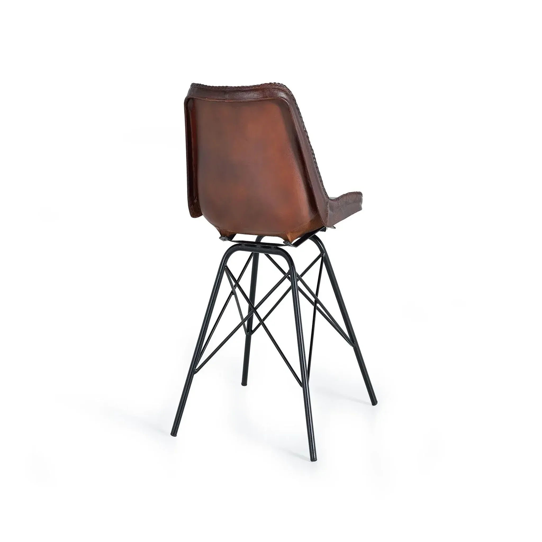 Voir la diapositive 3 : GINER Y COLOMER SL Chaise en cuir 45 cm style industriel