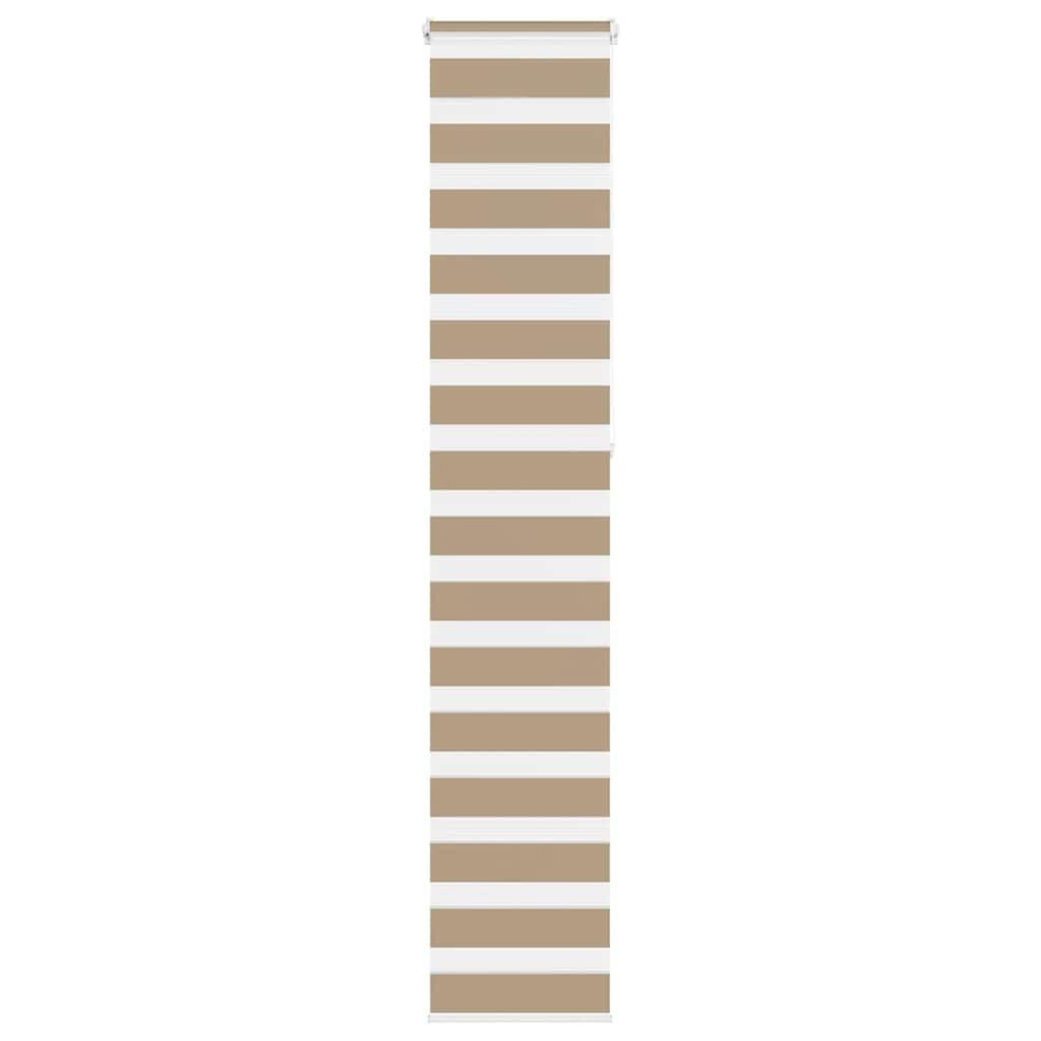 VIDAXL Store zebre marron sable largeur du tissu 35,9 cm polyester