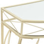 Voir la diapositive 4 : VIDAXL Table d'appoint Style français Metal 82 x 39 x 76 cm Dore