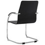 Voir la diapositive 4 : VIDAXL Chaise de bureau cantilever Noir Similicuir