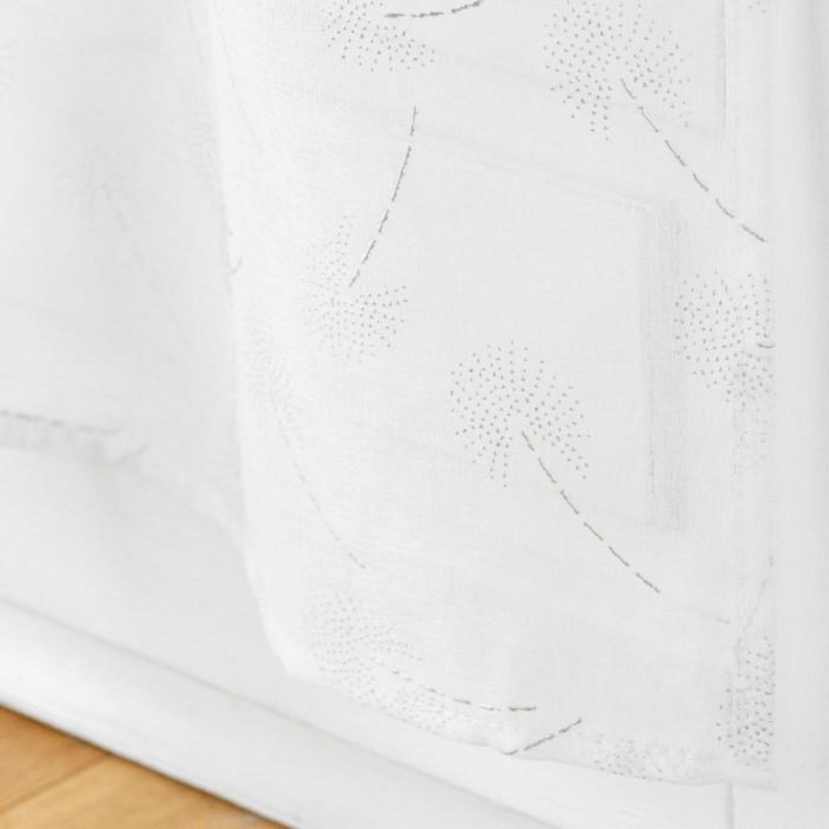 Paris Prix Paire de Voilages Passe-Tringle  Dalya  70x200cm Blanc