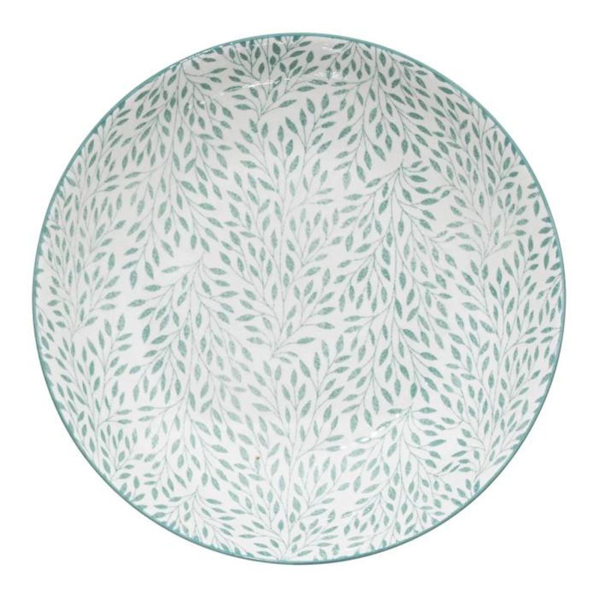 SECRET DE GOURMET Lot de 6 Assiettes Creuses  Jasmin  20cm Bleu