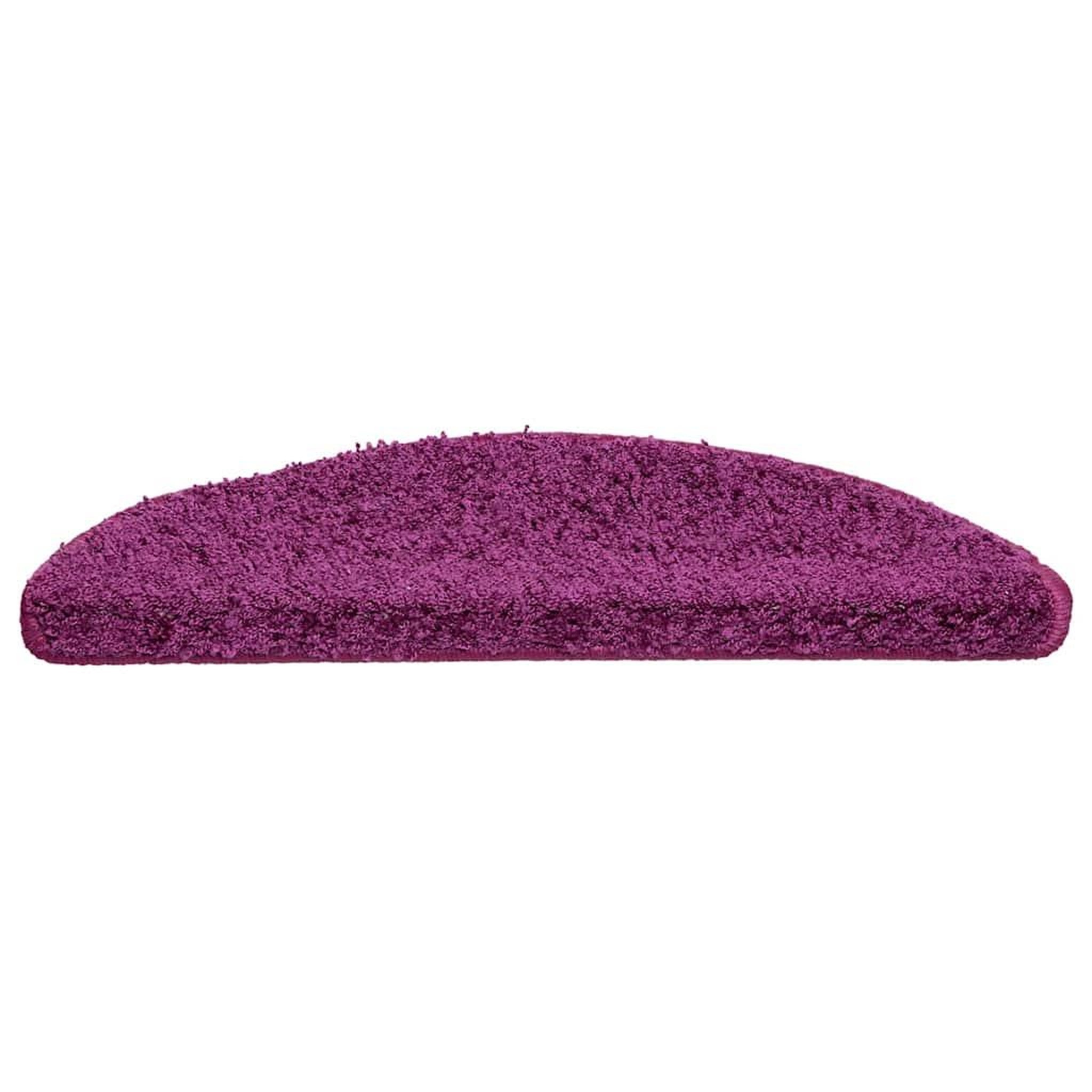 Voir la diapositive 3 : VIDAXL Tapis d'escalier 20 pcs violet 56x17x3 cm