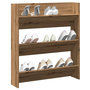 Voir la diapositive 1 : VIDAXL Armoire a chaussures murale chene artisanal bois d'ingenierie