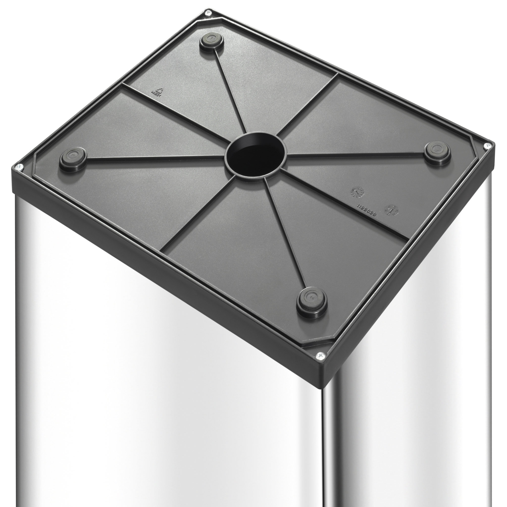 Voir la diapositive 4 : HAILO Poubelle grand volume 40L Big-Box Swing Inox