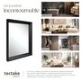Voir la diapositive 5 : tectake Miroir mural rectangulaire 40,6 x 3,8 x 50,8 cm noir