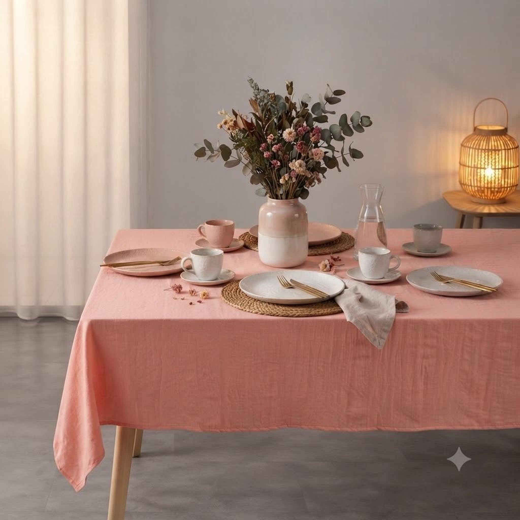 Voir la diapositive 4 : Eden Nappe en microfibre lavee suzie