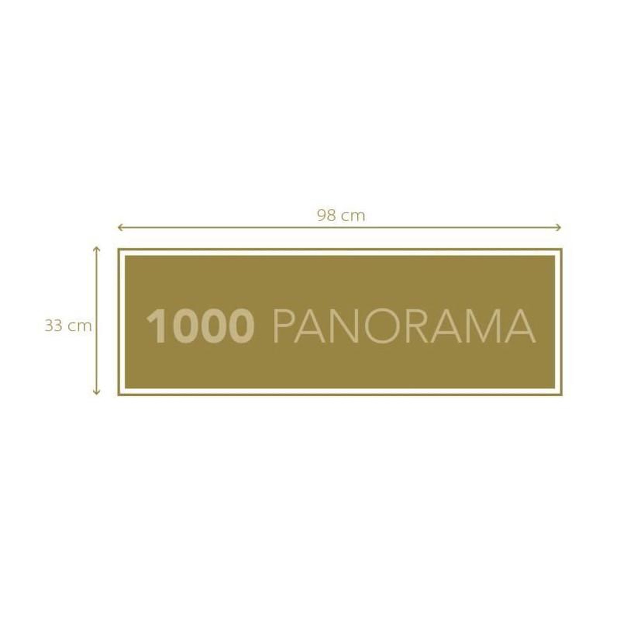 Voir la diapositive 5 : CLEMENTONI Puzzle 1000 pièces Panorama Herd of Giants Compact – Clementoni