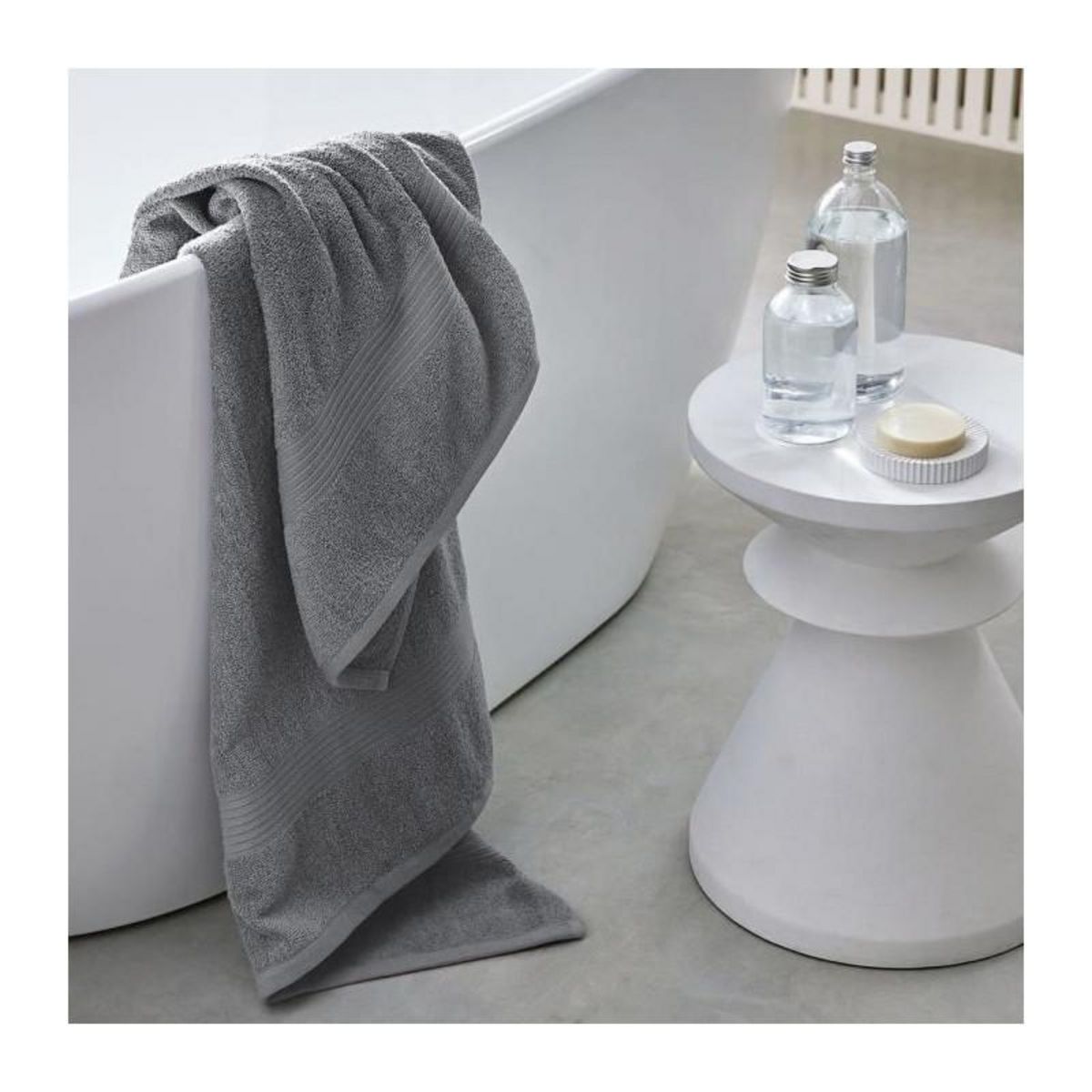 Today TODAY Essential - Maxi drap de bain 90x150 cm 100% Coton coloris acier