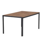 Paris Prix Table de Jardin  Break  150cm Noir & Naturel