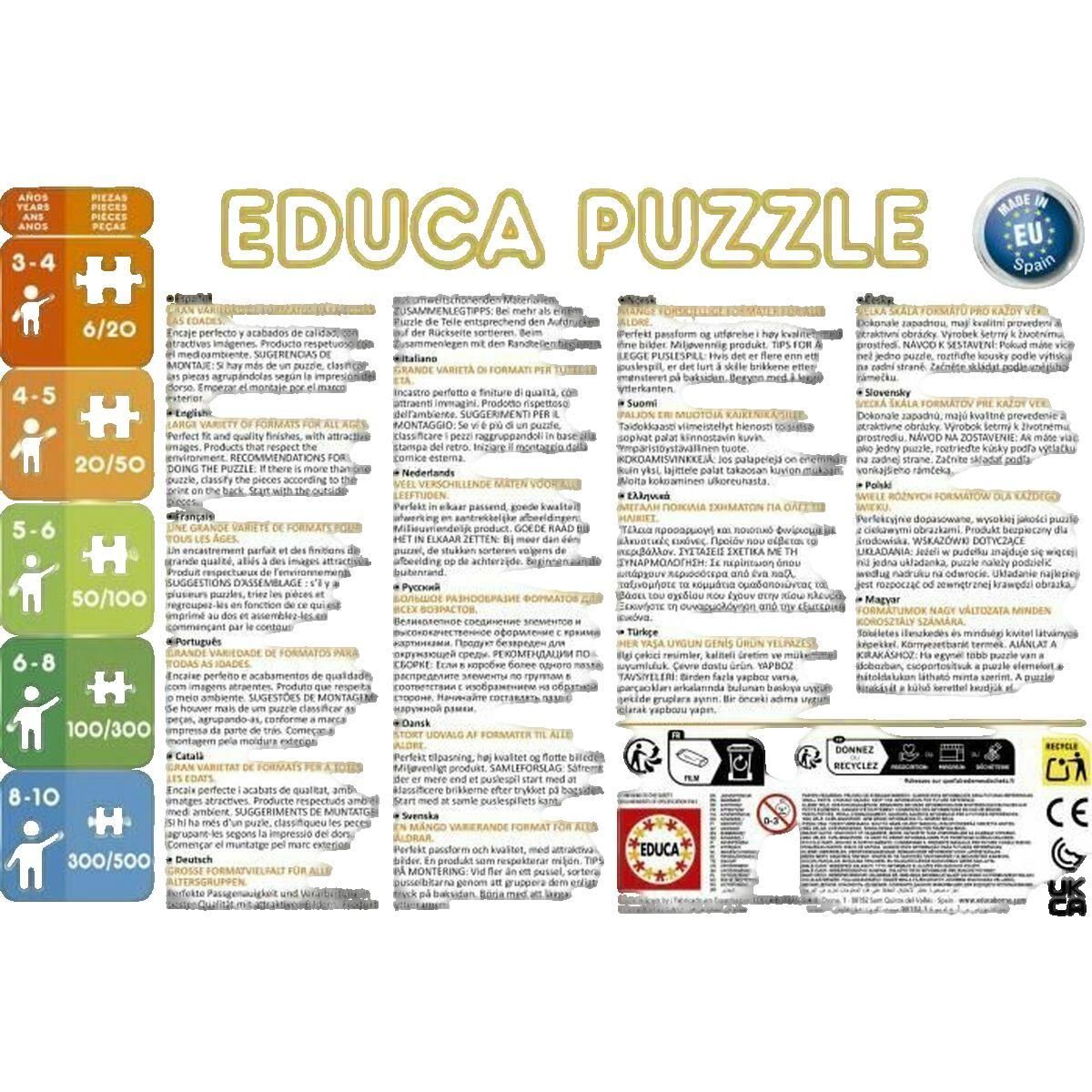 EDUCA Puzzle Educa-Borras Petit Ours Brun 2x20 pièces