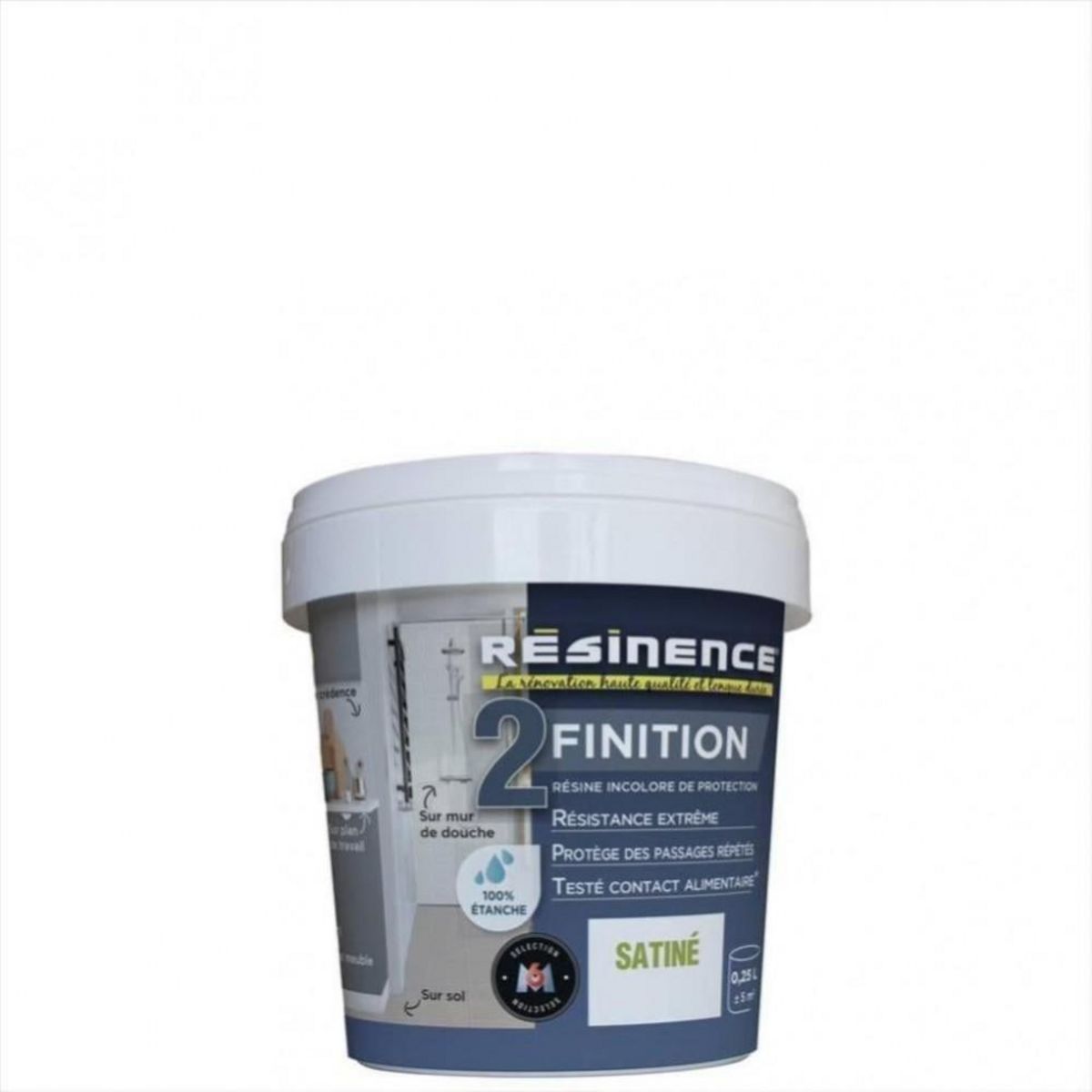 CENTRALE BRICO Résine de finition Protecteur RESINENCE, Incolore, 0.25 l