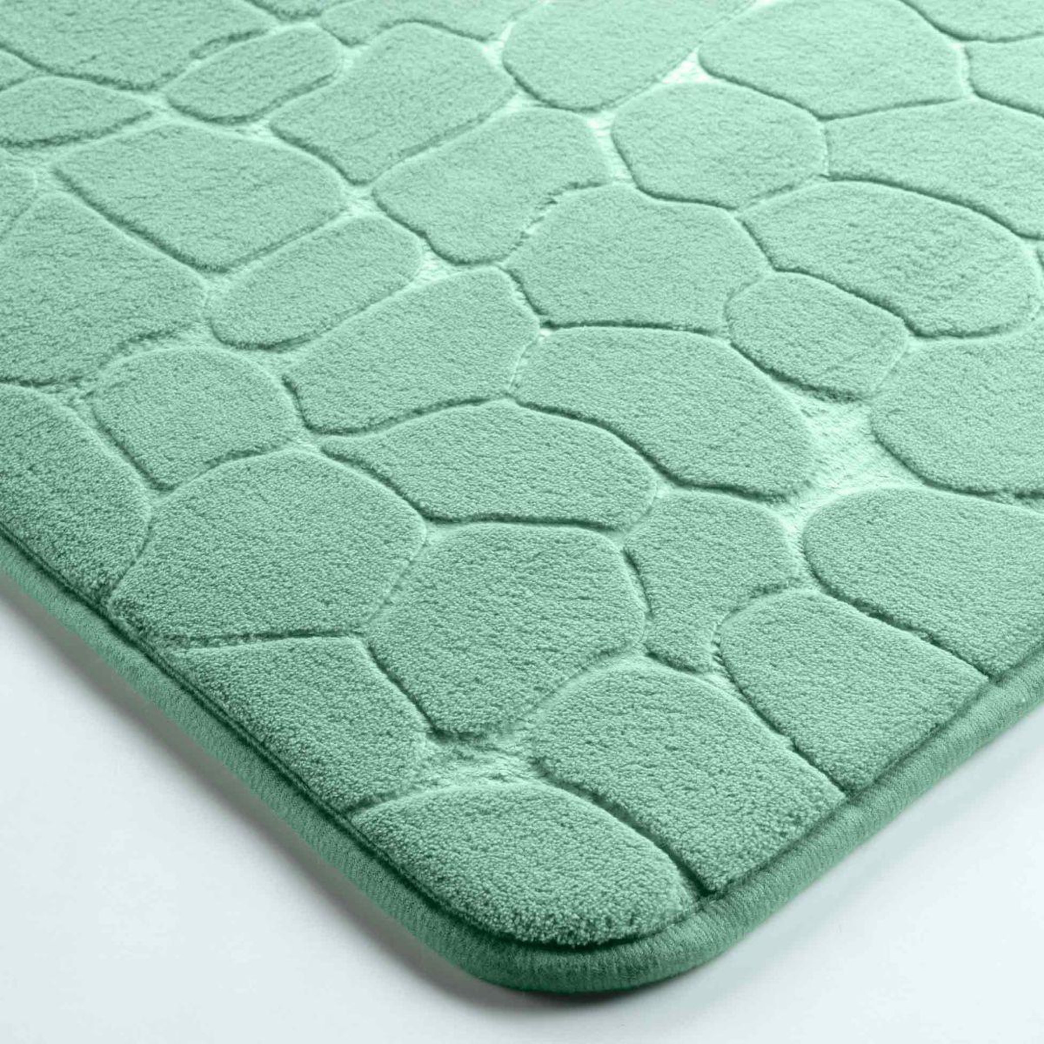 Voir la diapositive 2 : Douceur d'Intérieur Tapis de bain  ricochet  50x120cm tilleul