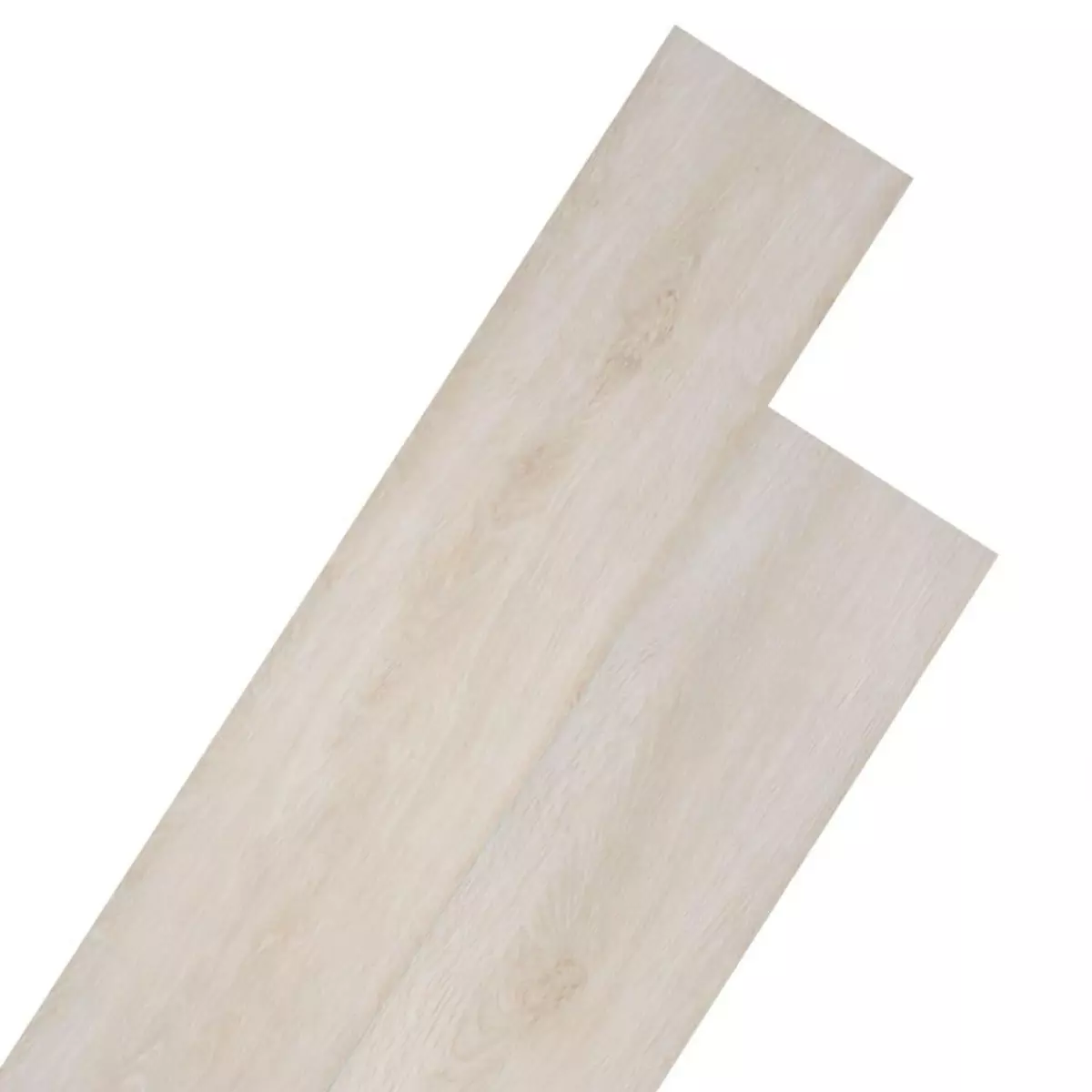VIDAXL Planche de plancher PVC autoadhesif 5,02 m^2 2 mm Blanc chene