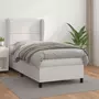 VIDAXL Sommier a lattes de lit avec matelas Blanc 80x200 cm Similicuir