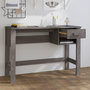 Voir la diapositive 3 : VIDAXL Bureau HAMAR Gris clair 110x40x75 cm Bois massif de pin