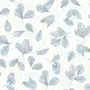 Noordwand Noordwand Papier peint Evergreen Leaves blanc et bleu