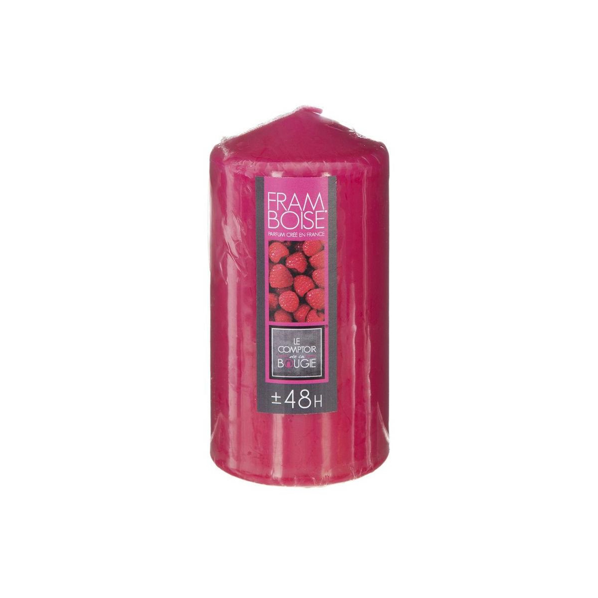 Voir la diapositive 3 : COMPTOIR DE LA BOUGIE Bougie parfumée ronde  tami  395g framboise